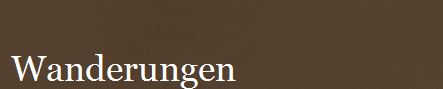 Wanderungen